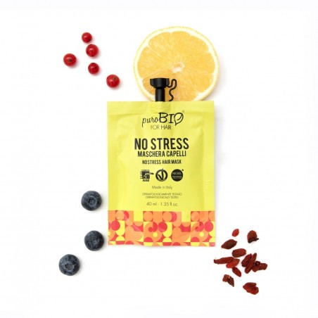 Maska do włosów puroBIO NO STRESS – regenerująca maska do włosów zniszczonych i farbowanych