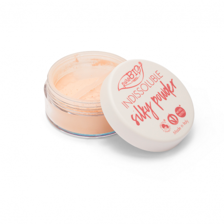 Puder Sypki puroBIO Silky 02 – matowe wykończenie, utrwala makijaż, bez talku