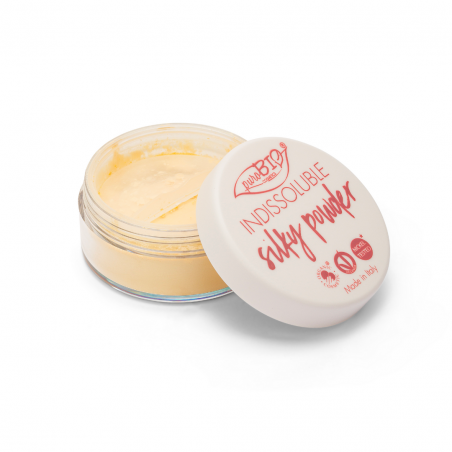 Puder Sypki puroBIO Silky 03 – matowe wykończenie, utrwala makijaż, bez talku