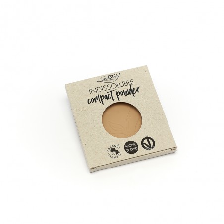 Puder kompaktowy do twarzy puroBIO wkład wymienny – naturalne matowe wykończenie