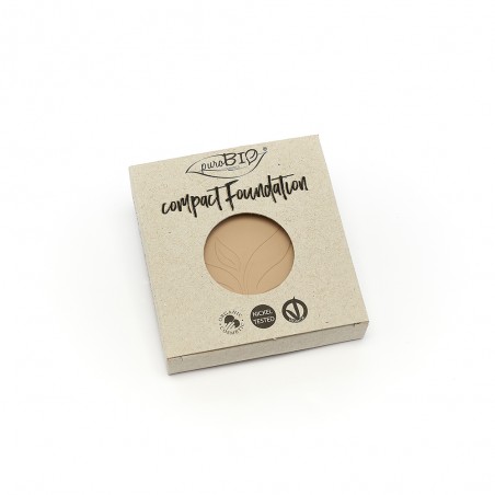 Compact Foundation puroBIO Wkład Wymienny – lekki podkład w pudrze, matowe wykończenie